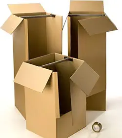 Carton déménagement penderie